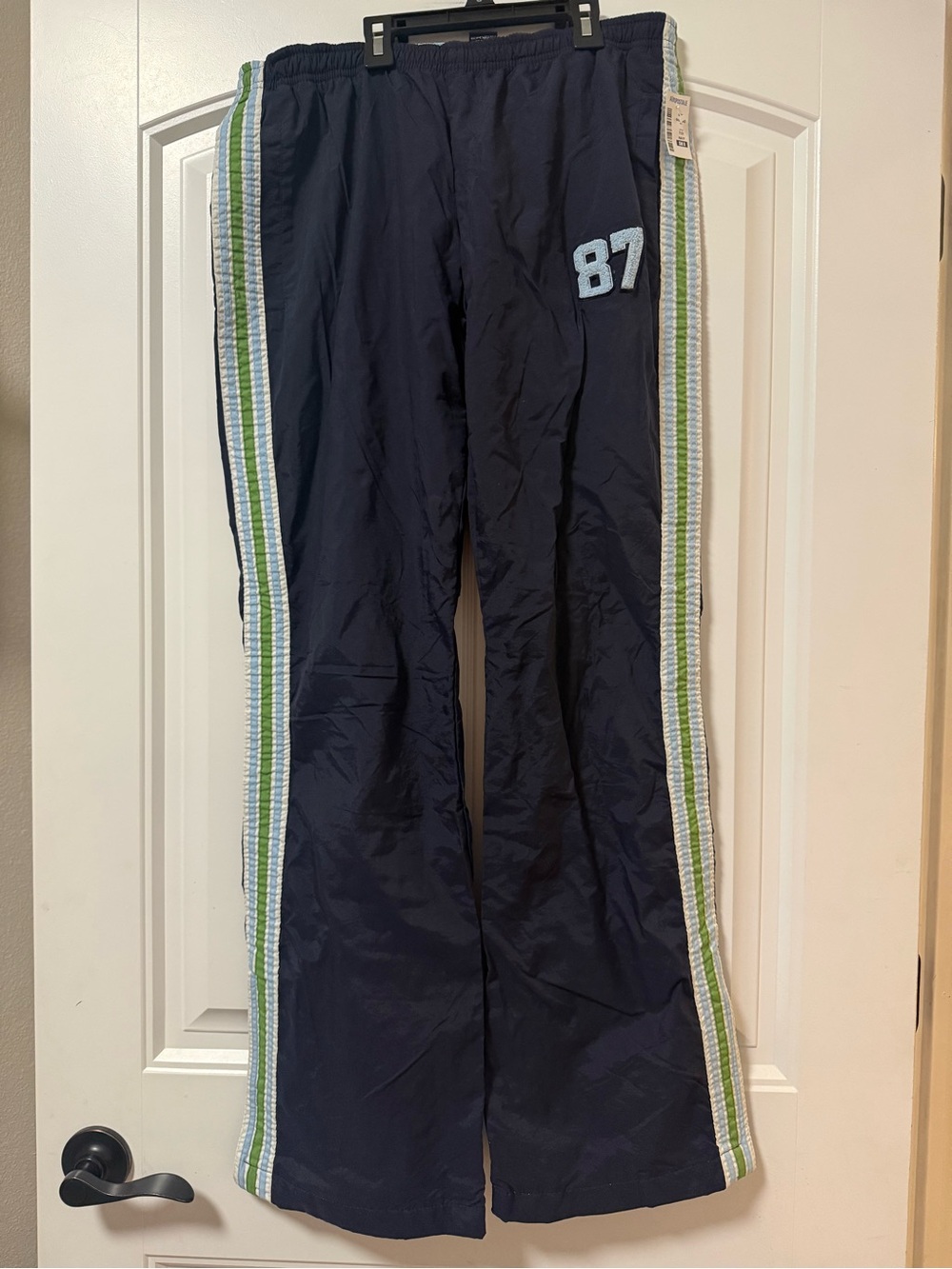Y2K NWT Aeropostale 87 Nylon Striped Track Pants